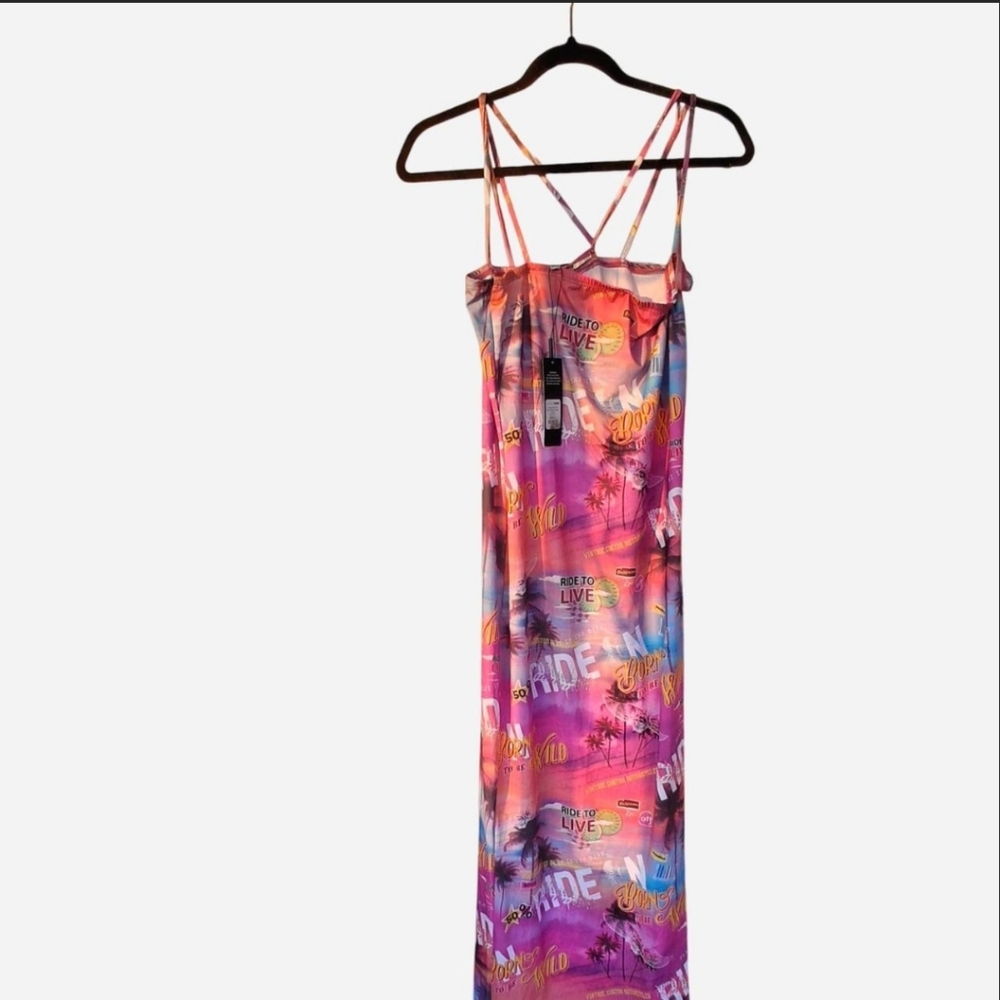 Fashion Nova - Colorful Graphic Maxi Dress